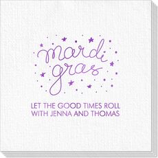 Mardi Gras Stars Deville Napkins