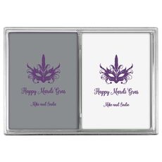 Feathered Mask Double Deck Playing Cards