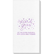 Mardi Gras Stars Deville Guest Towels