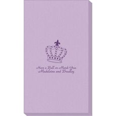 Royalty Crown Linen Like Guest Towels