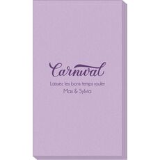 Script Carnival Linen Like Guest Towels