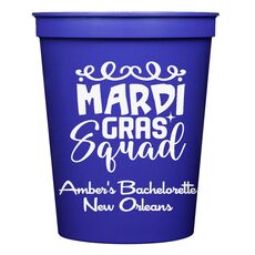 Mardi Gras Squad Stadium Cups