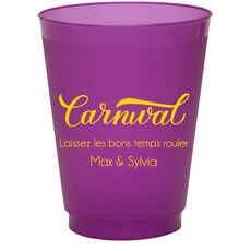 Script Carnival Colored Shatterproof Cups