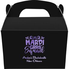 Mardi Gras Squad Gable Favor Boxes