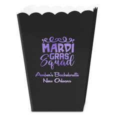 Mardi Gras Squad Mini Popcorn Boxes