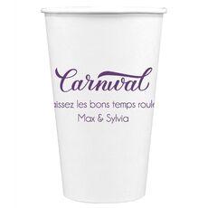 Script Carnival Paper Coffee Cups