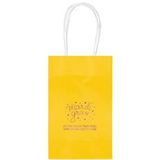 Mardi Gras Stars Medium Twisted Handled Bags