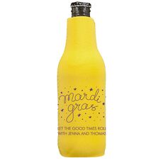 Mardi Gras Stars Bottle Huggers