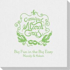 Carnival Mardi Gras Linen Like Napkins
