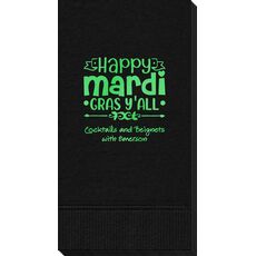 Happy Mardi Gras Y'All Guest Towels