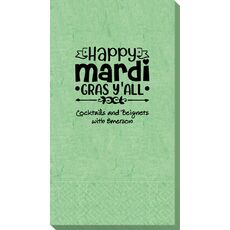 Happy Mardi Gras Y'All Bali Guest Towels
