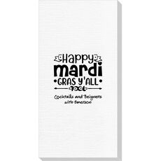 Happy Mardi Gras Y'All Deville Guest Towels