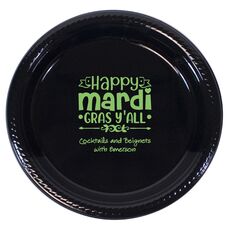Happy Mardi Gras Y'All Plastic Plates