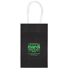 Happy Mardi Gras Y'All Medium Twisted Handled Bags