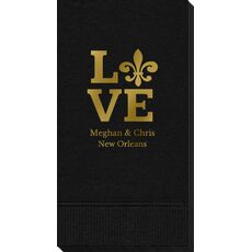 Fleur de Lis Love Guest Towels