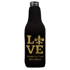 Fleur de Lis Love Bottle Huggers