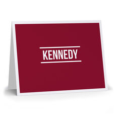 Classic Lines Folded Note Cards