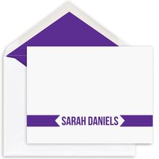 Classic Banner Folded Note Cards