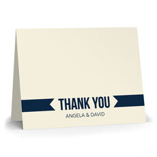 Thank You Banner Folded Note Cards
