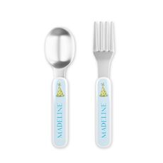 Party Hats Toddler Stainless Steel Fork and Spoon Set