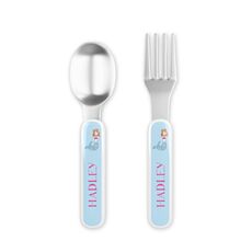 Mermaid Toddler Stainless Steel Fork and Spoon Set
