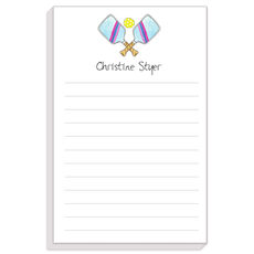 Striped Pickleball Notepad