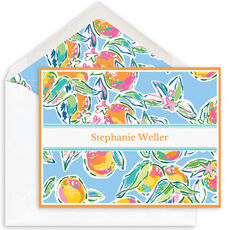 Just Peachy Folded Note Cards