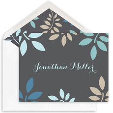 Botanical Leaves Folded Note Cards