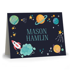 Outer Space Folded Note Cards