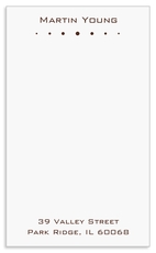 Row of Dots Jotter Cards