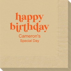 Cute Happy Birthday Napkins
