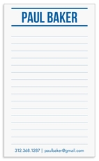 Bold Ruled Lines Jotter Cards