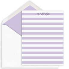Pastel Stripes Flat Note Cards