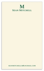 Bold Initial Jotter Cards