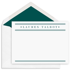 Headline Flat Note Cards - Raised ink