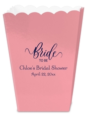 Bride To Be Swish Mini Popcorn Boxes