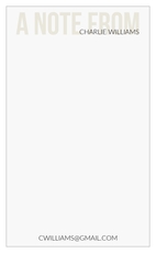 Bold A Note From Jotter Cards