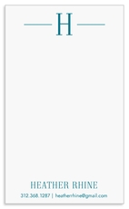 Modern Initial Jotter Cards