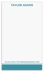 Striped Edge Jotter Cards