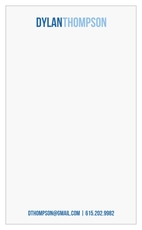 Two Tone Modern Jotter Cards