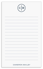 Circle Initials Jotter Cards