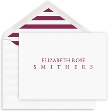 Griffin Folded Note Cards - Raised Ink