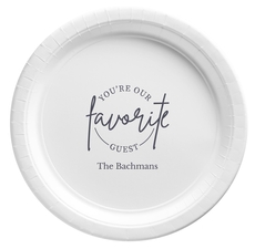 Circle Favorite Guest Paper Plates