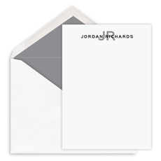 Simplicity Initials Petite Flat Note Cards
