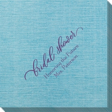 Bridal Shower Swish Bamboo Luxe Napkins