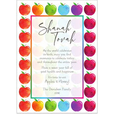 Colorful Apples Jewish New Year Cards