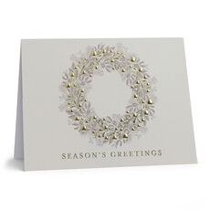 Elegant Wreath Folded Holiday Cards