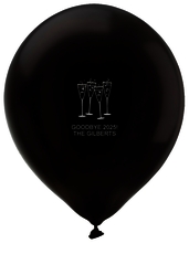 2025 New Years Glasses Latex Balloons