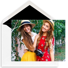 Horizontal Custom Folded Note Cards with Your Photo