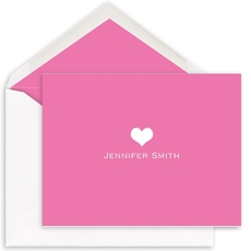 Sweet Heart Folded Note Cards